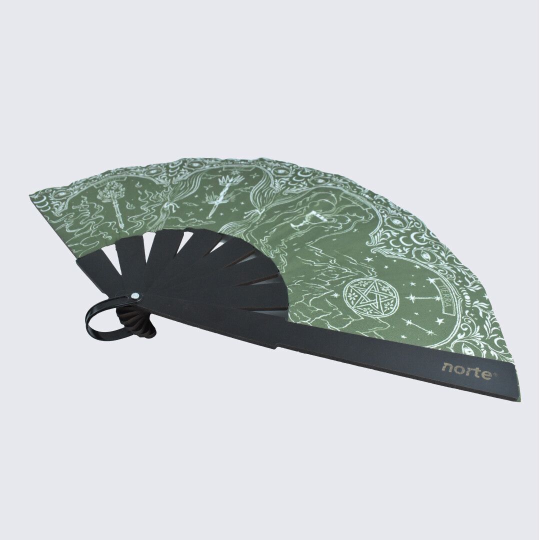 Abanico Elemental Oliva Standard - Imagen 3