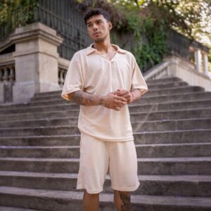 Conjunto Waffle Beige