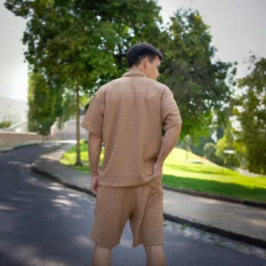 Conjunto Olavarria Crepe Tostado