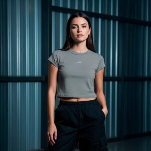 Remera Virgin Circle Gris Topo Vieja Scul