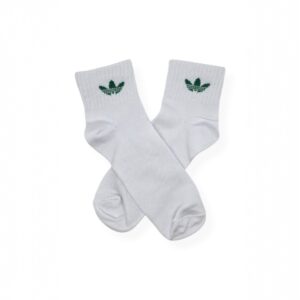 Medias Tenis Blancas c verde Adidas