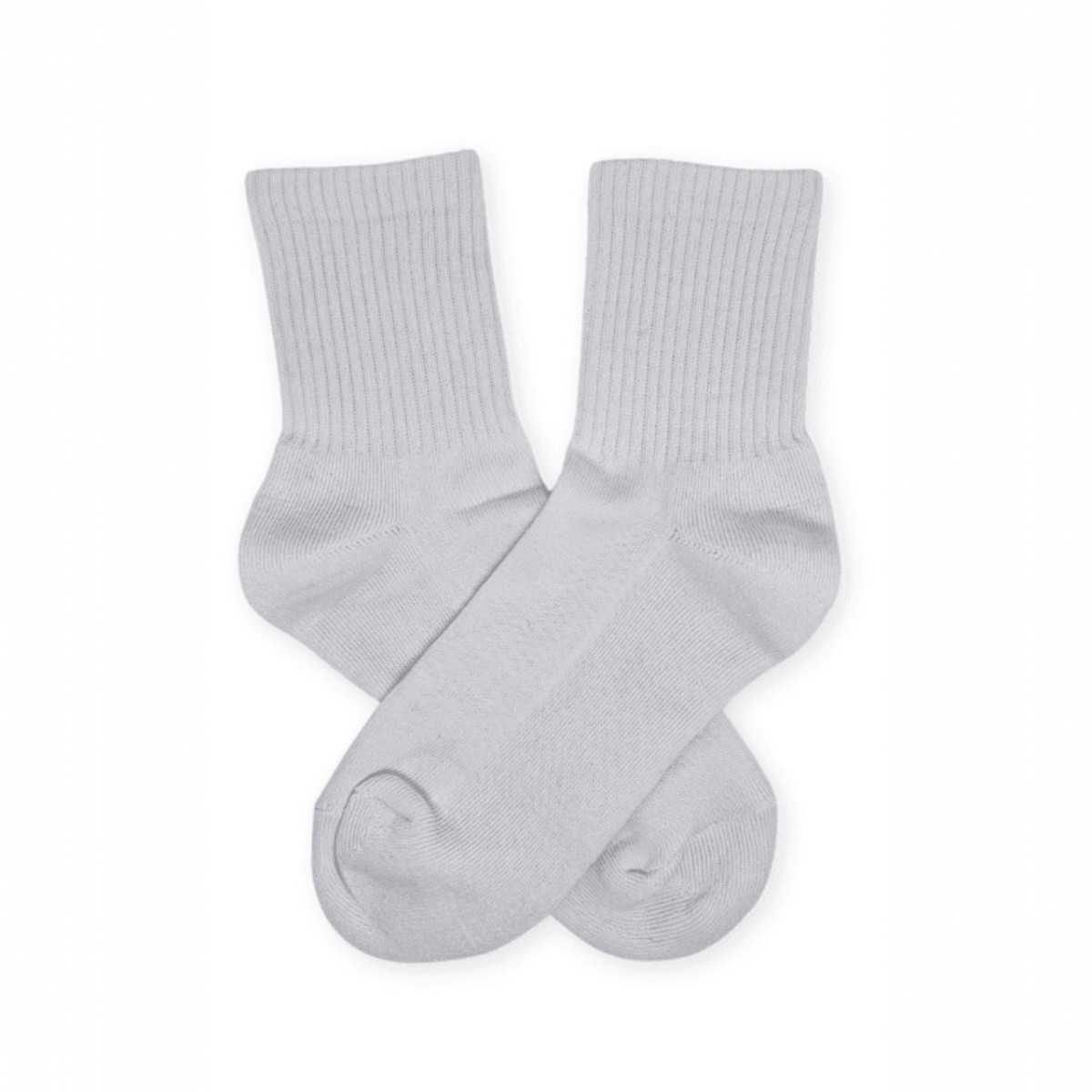 Medias tenis blancas lisa con toalla