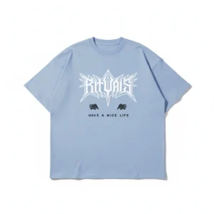 Remera boxy Song pastel blue Rituals