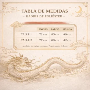 Haori Kanji Negro Rojo