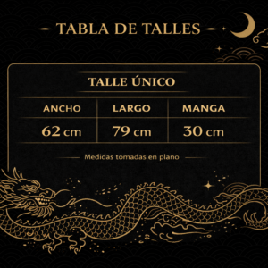 Haori de Lino Bordado Dragón Dorado