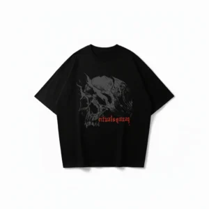 Remera boxy Demo negro Rituals