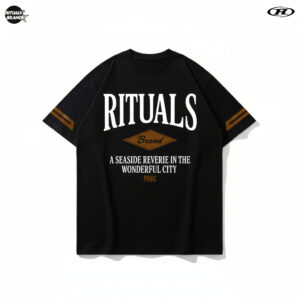 Remera boxy Sysiphus negro Rituals