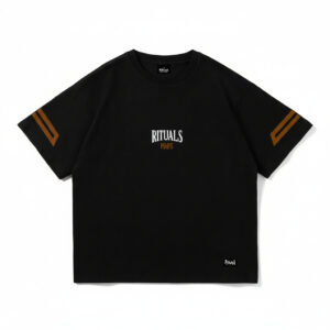Remera boxy Sysiphus negro Rituals