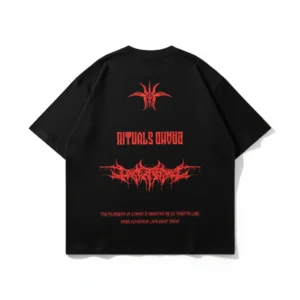 Remera boxy Tension negro Rituals