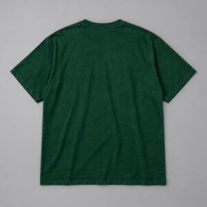 Remera Over Pesada Verde Ing. Ribar — Prenda · espalda sobre fondo gris