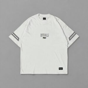 Remera boxy Sysiphus gris plata Rituals — frente