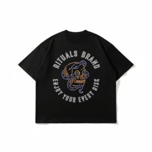 Remera boxy Snake negro Rituals