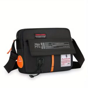Bolso Bandolera Utility Black Orange