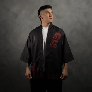 Haori Fajia Kanji Rojo