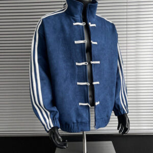 Chaqueta de Gamuza Deportiva Azul francia