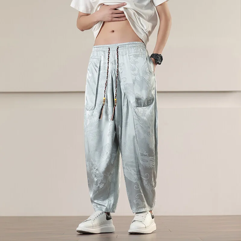 Pantalon Ryū Brocado Plata - Imagen 3