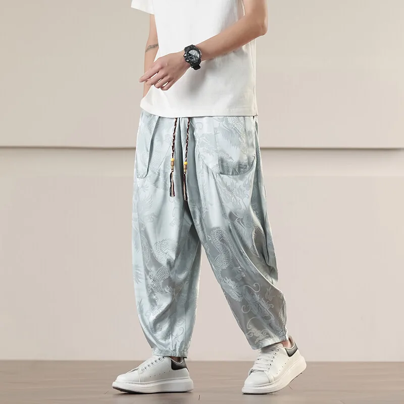Pantalon Ryū Brocado Plata - Imagen 4
