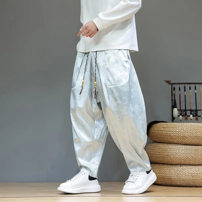 Pantalon Ryū Brocado Plata - Imagen 2