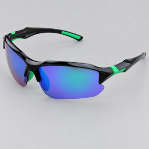 Gafas Cross Black & Green - iluminación de estudio
