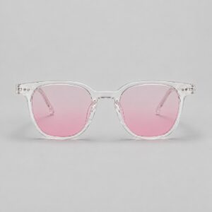Gafas Prisma Crystal White Degrade Pink - iluminación de estudio