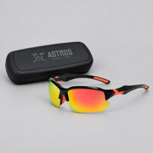 Gafas Cross Black & Orange con estuche negro grande