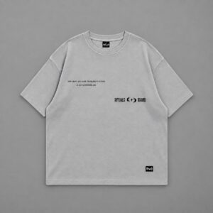 Remera boxy Witch gris plata Rituals — frente