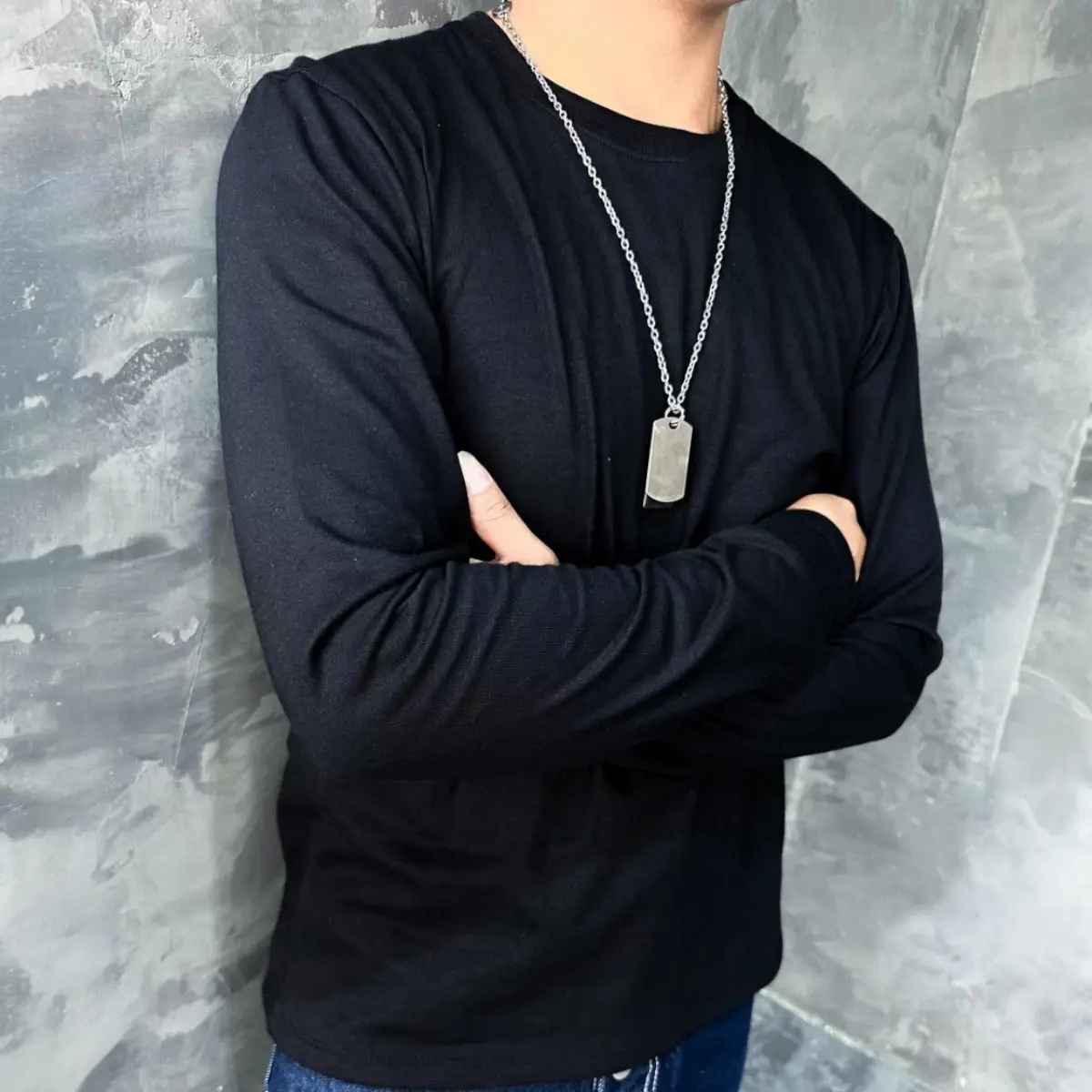 Remera Manga Larga Negra Matisse