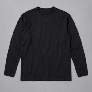 Remera Manga Larga Negra Matisse — Prenda · frente sobre fondo gris