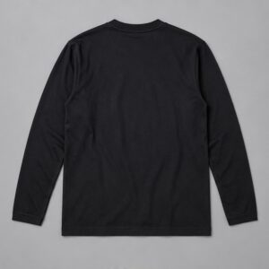 Remera Manga Larga Negra Matisse — Prenda · espalda sobre fondo gris