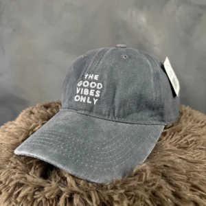 Gorra The good vibes only Gris