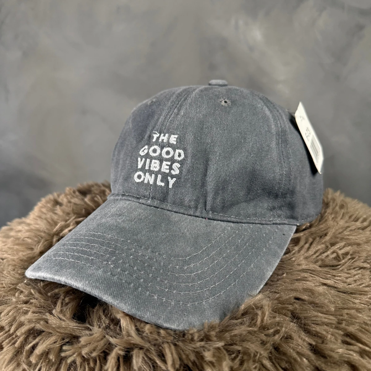 Gorra The good vibes only Gris