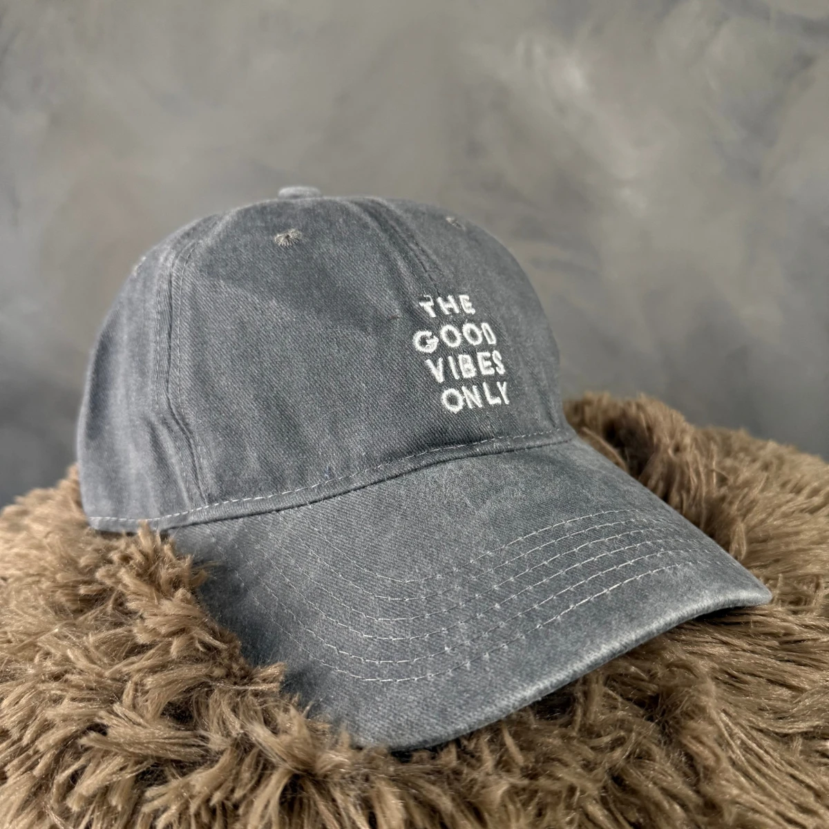 Gorra The good vibes only Gris - Imagen 2