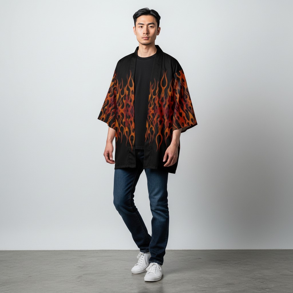 Haori Flame Black - Imagen 2