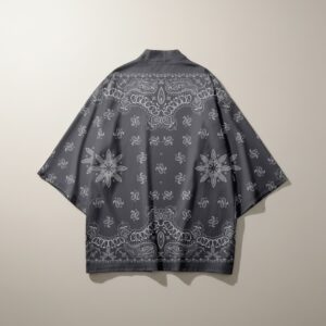 Haori Bandana Grey – Estampa Urbana Unisex