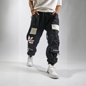 Jogger Cargo Musca Negro SV
