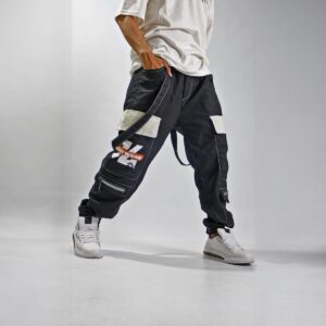 Jogger Cargo Musca Negro SV