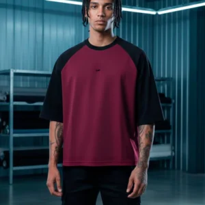 Remera Raglan Circle Bordo Vieja Scul