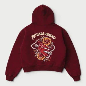 Hoodie Boxy Blood Rose Rituals
