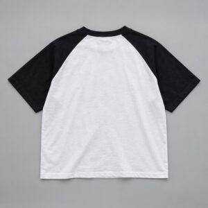 Remera Raglan Boxy Fit Luxury Vieja Scul — Prenda · espalda sobre fondo gris