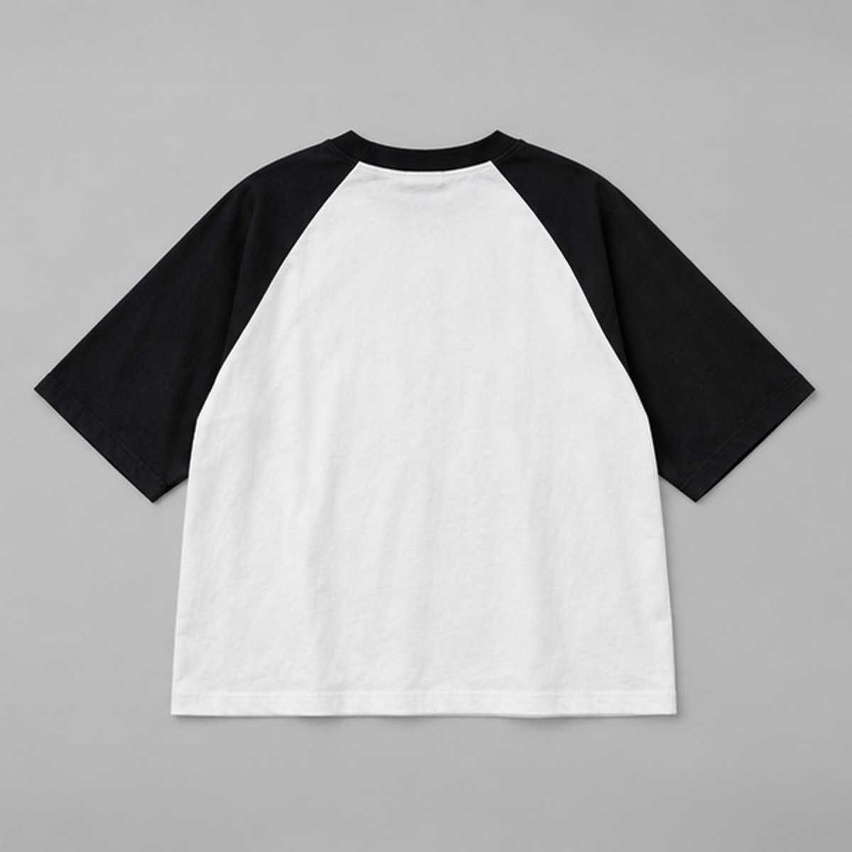 Remera Raglan Boxy Fit Vieja Scul Crew — Prenda · espalda sobre fondo gris