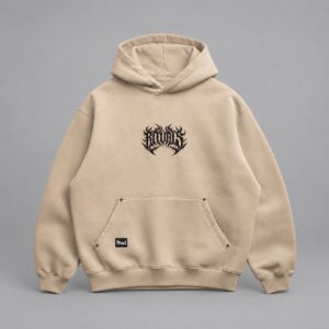Hoodie Over  Invisible Rituals — Foto secundaria sobre fondo gris