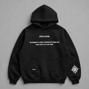 Hoodie Over Abyss Ritual — Portada sobre fondo gris