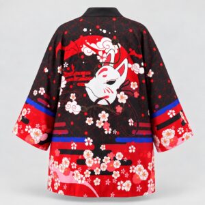 Haori Hanami Kitsune - vista de espalda