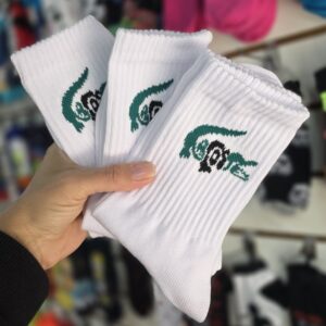 Medias Lacoste tenis blancos
