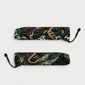 Abanico Karyu con funda
