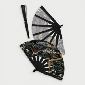 Abanico Karyu con funda