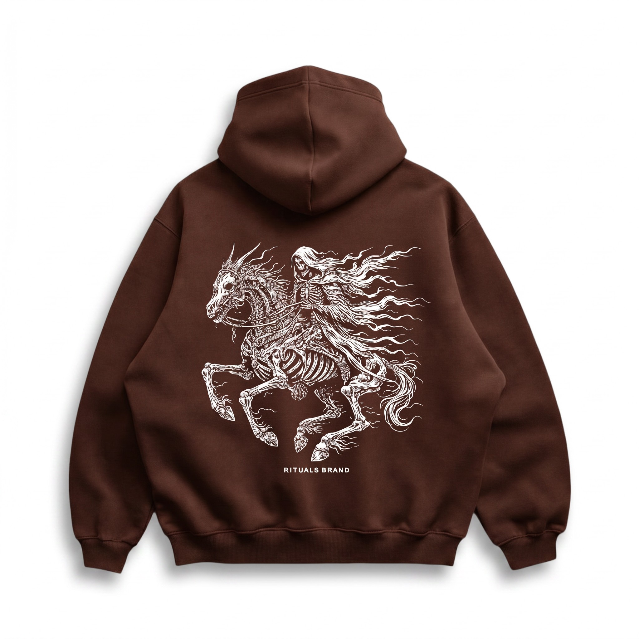 Hoodie Devil Oversize Chocolate - Imagen 2