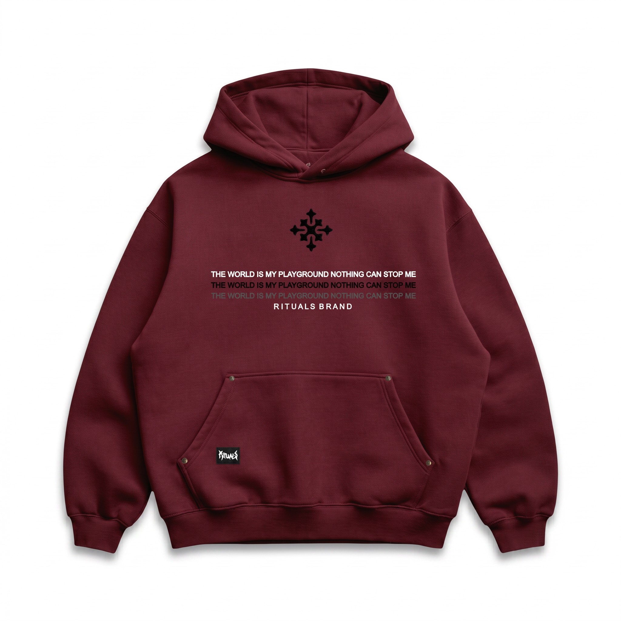 Hoodie Devil Oversize Rojo