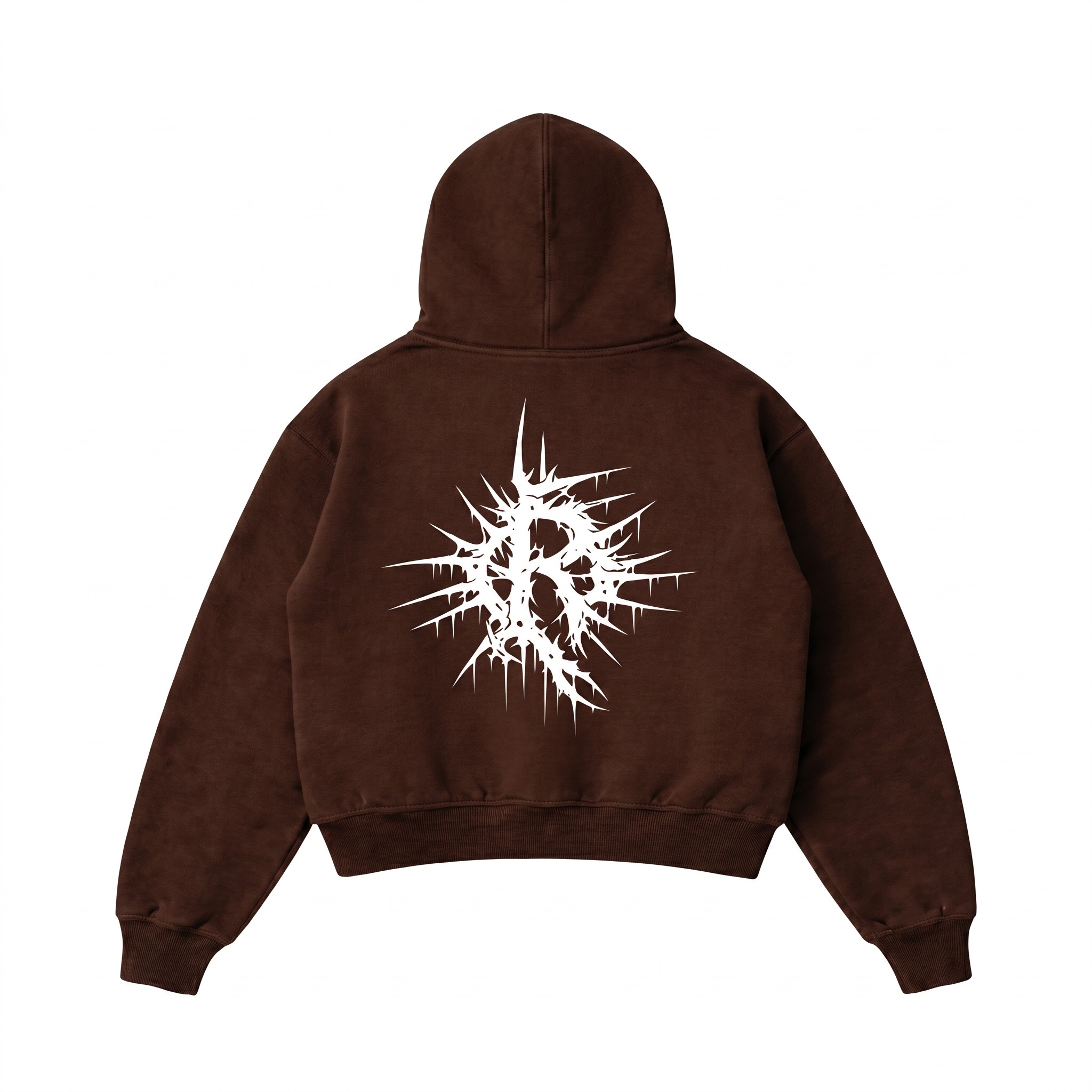 Hoodie Boxy Generation Chocolate - Imagen 2