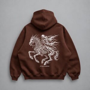Hoodie Devil Over Chocolate — Portada sobre fondo gris